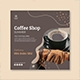 coffee-shop-square template post vector