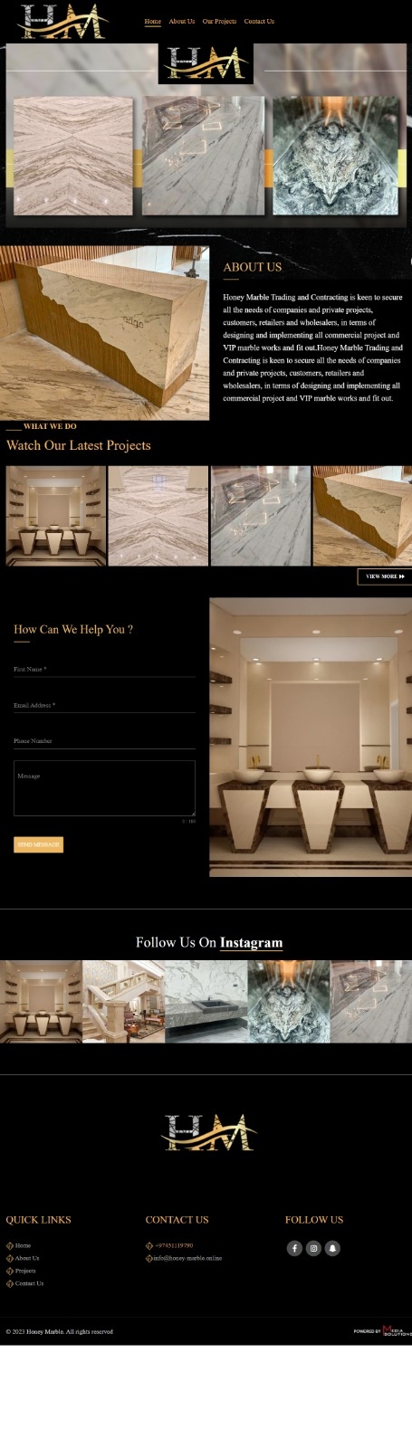 Honey Marble Website